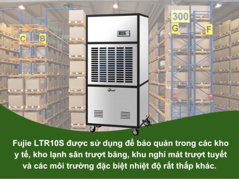 Máy hút ẩm công nghiệp Fujie LTR10S công suất hút ẩm 240 lít/ngày