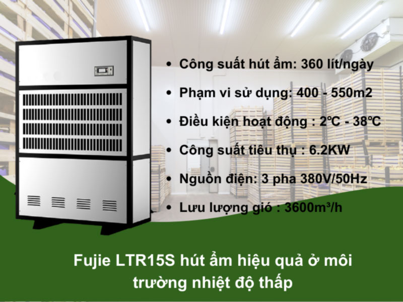 Máy hút ẩm công nghiệp Fujie LTR15S