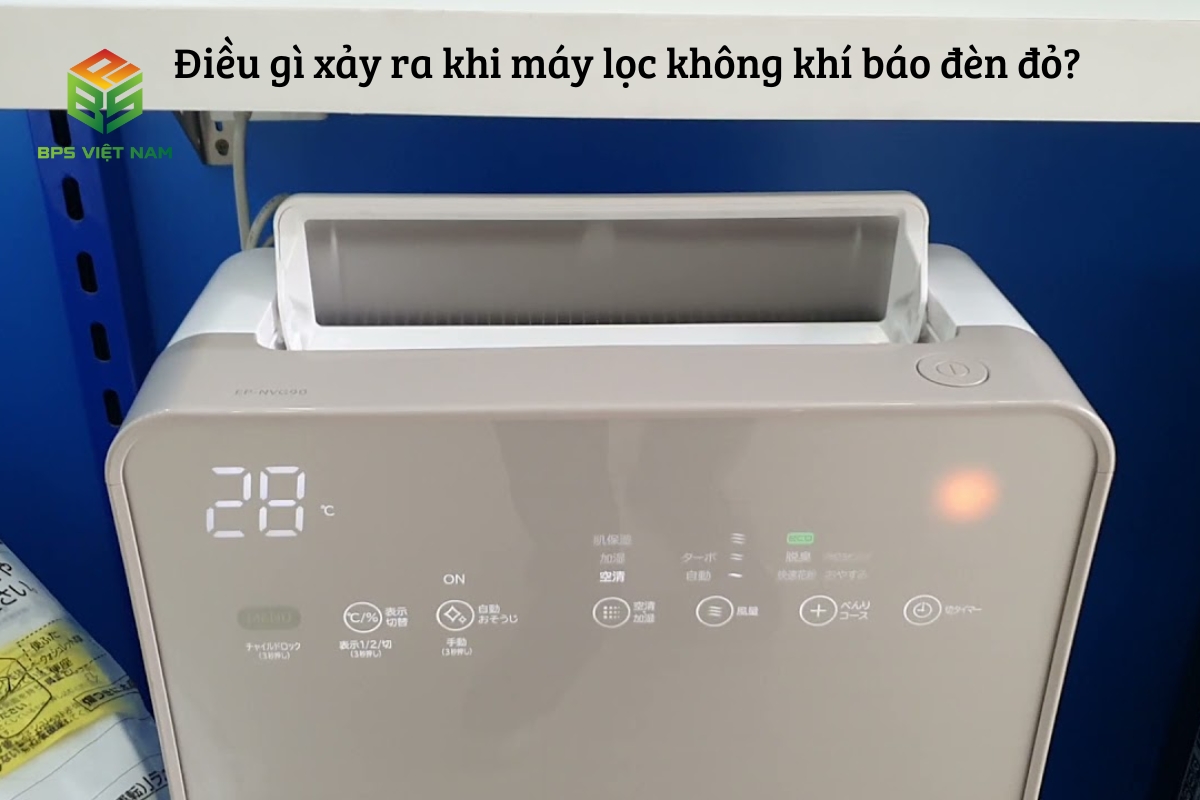 Điều gì xảy ra khi máy lọc không khí báo đèn đỏ?