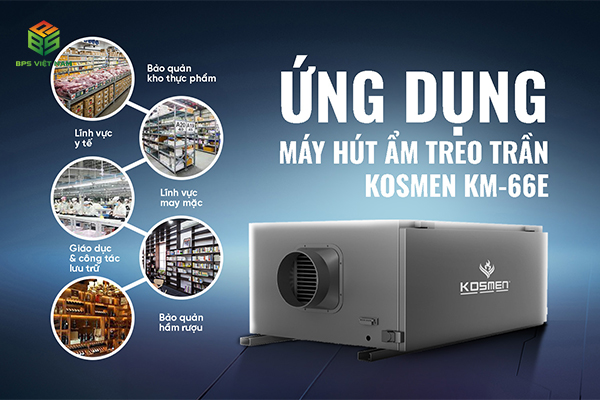 Ưu điểm máy hút ẩm treo trần Kosmen KM-66E