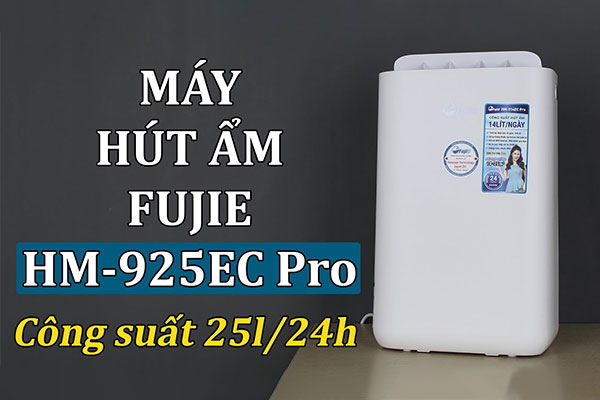 Máy hút ẩm Fujie HM-925EC pro (công suất 25 lít/24h)