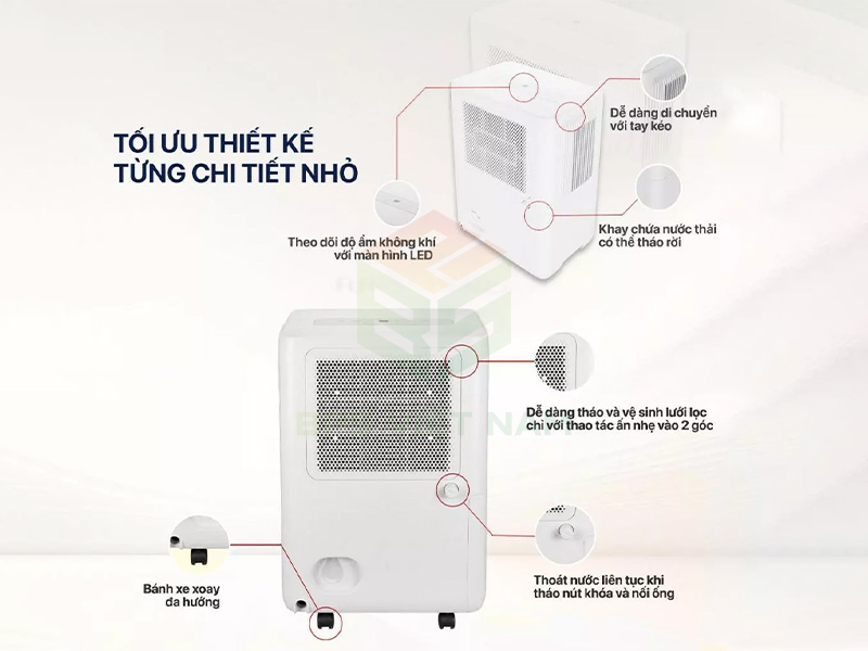 Máy hút ẩm Gree Granto GDN20BE-K5EBA1B (20 Lít/24h)