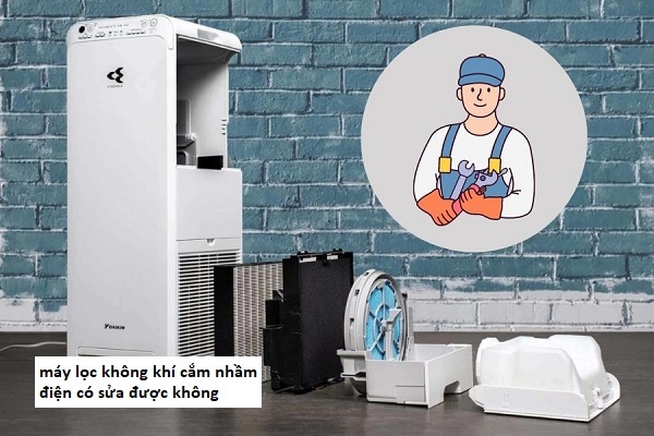 Máy lọc không khí cắm nhầm điện có sửa được không?