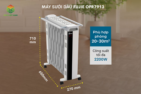 máy sưởi dầu FujiE OFR7913