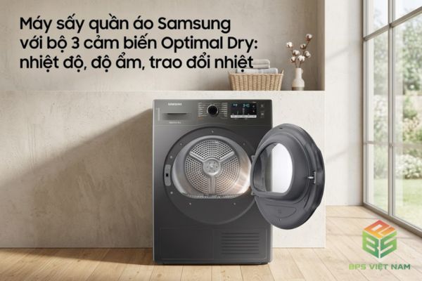 So sánh cảm biến của máy sấy Samsung và Electrolux 