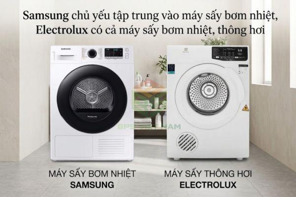 So Sánh Máy Sấy Samsung Và Electrolux