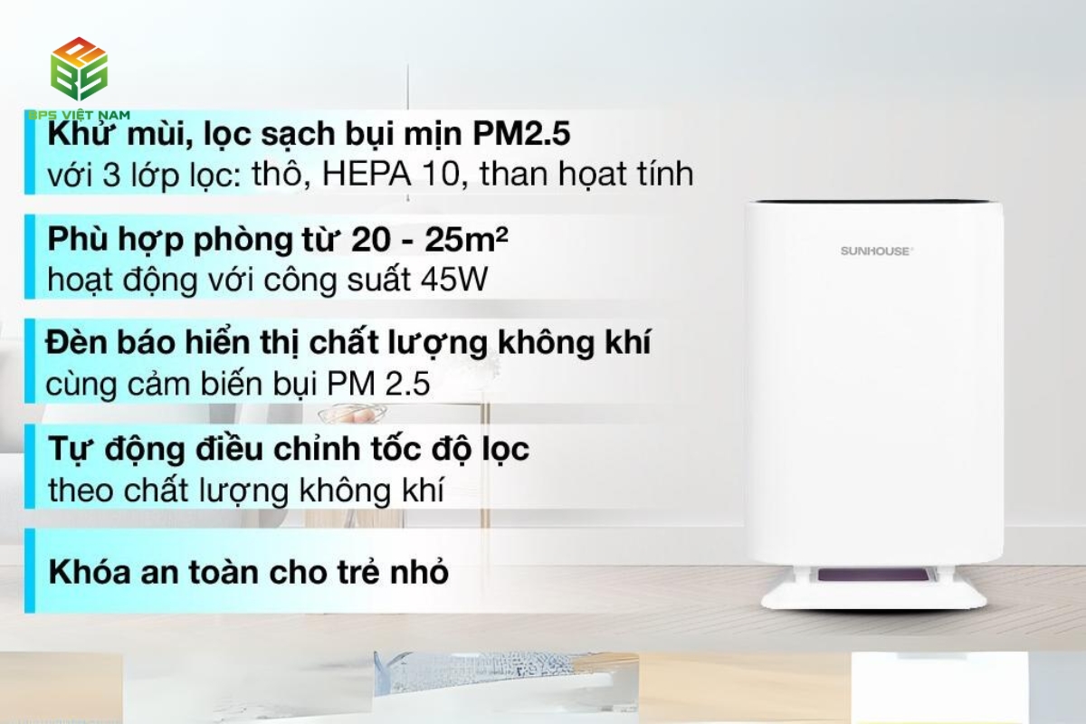 Máy lọc không khí Sunhouse SHD-20AP9718