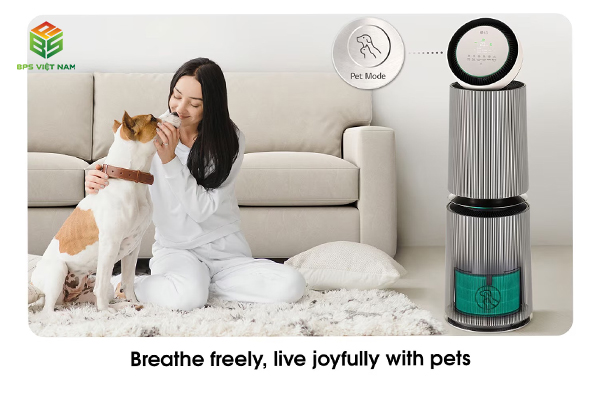 Máy lọc không khí 2 tầng LG Alpha PET AS10GDBY0 khử mùi và hút lông hiệu quả