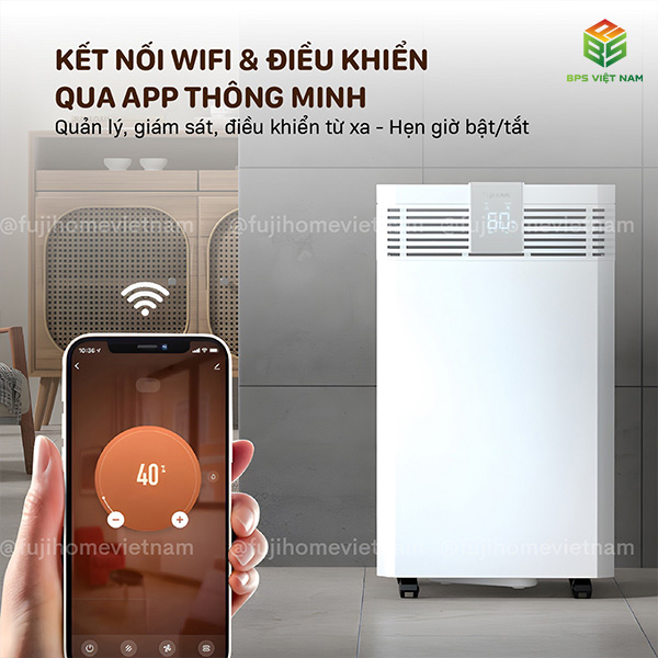Máy hút ẩm FujiHome DH60W-HEPA (60 Lít/24h)