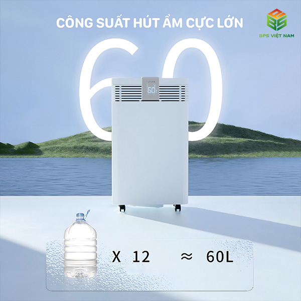 Máy hút ẩm FujiHome DH60W-HEPA (60 Lít/24h)