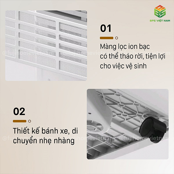 Máy hút ẩm FujiHome DH60W-HEPA (60 Lít/24h)