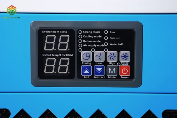 Màn hình của máy lạnh di động công nghiệp Airko DAKC-45