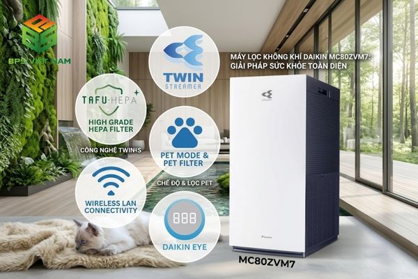 So sánh máy lọc không khí Daikin và Panasonic