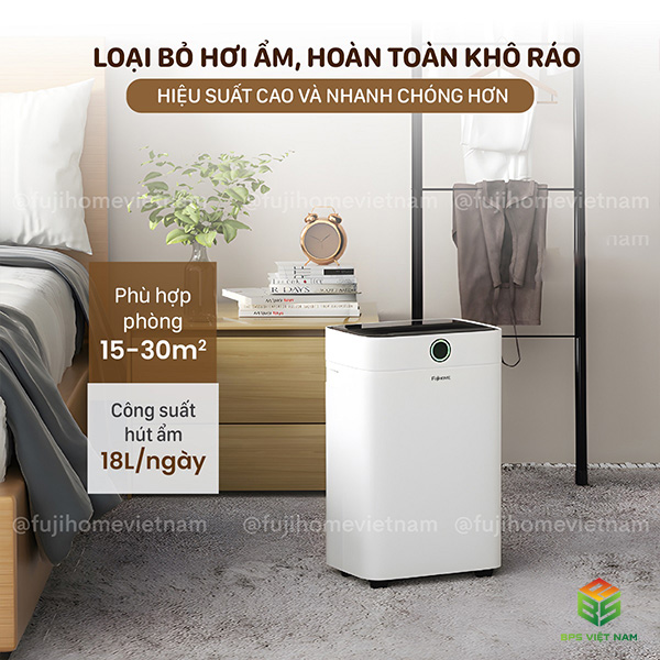 Máy hút ẩm FujiHome DH18W-HEPA