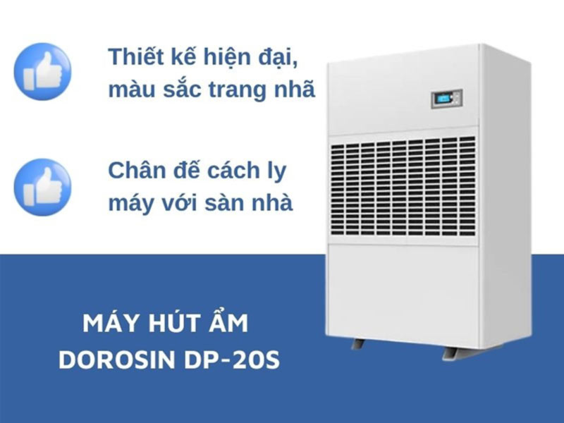 Máy hút ẩm công nghiệp Dorosin DP-20S công suất 480 lít/ngày