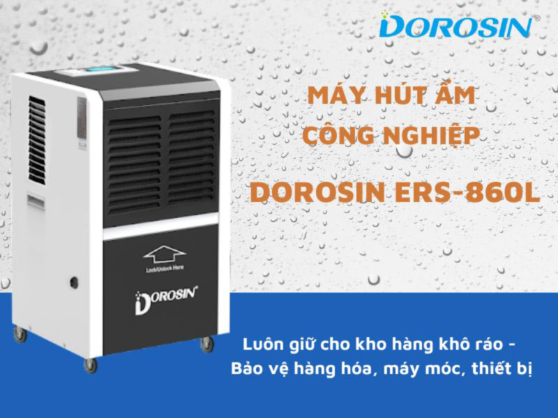 Máy hút ẩm công nghiệp Dorosin ERS-860L Công suất 60 lít/ngày