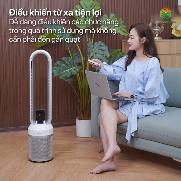Quạt không cánh tích hợp lọc không khí Fujihome BF308DC