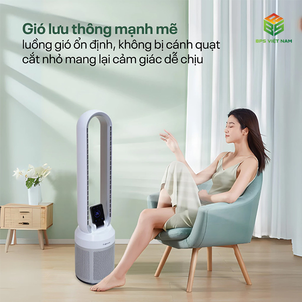 Quạt không cánh tích hợp lọc không khí Fujihome BF308DC