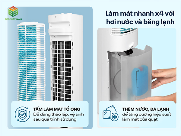 Quạt tháp hơi nước Fujihome AC-18LE làm mát  bằng hơi nước