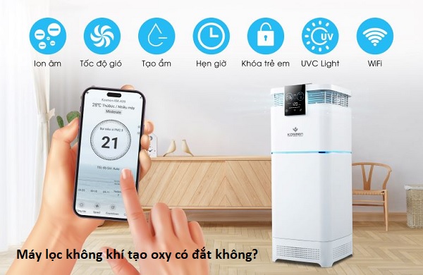 Máy lọc không khí tạo oxy có đắt không?