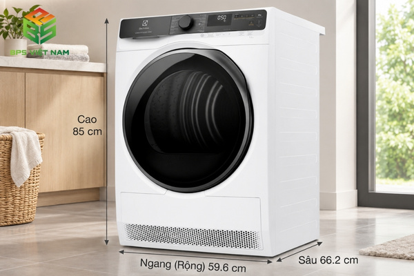 Thiết kế của máy sấy bơm nhiệt Electrolux EDH903R7WC 9kg