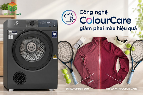 Công nghệ ColourCare trên máy sấy Electrolux EDV904N3SC