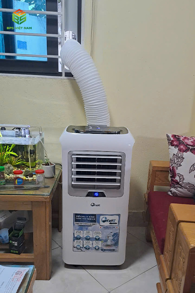 Lắp Đặt Điều Hòa Di Động Fujie MPAC12B Tại Phòng Trọ – Giải Pháp Làm Mát Không Cần Khoan Đục Tường