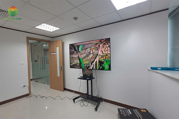 Dự án lắp đặt Tivi LG NanoCell 65 inch và giá treo di động NB-AVA1500 cho văn phòng Công ty DAIWA HOUSE VIỆT NAM