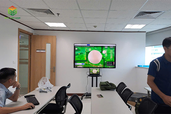 Dự án lắp đặt Tivi LG NanoCell 65 inch và giá treo di động NB-AVA1500 cho văn phòng Công ty DAIWA HOUSE VIỆT NAM