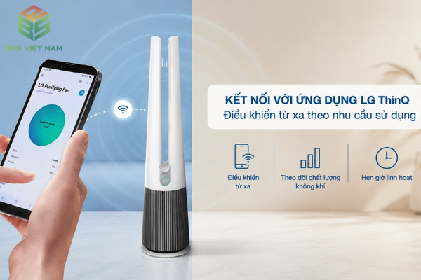 Máy lọc không khí LG ứng dụng app thông minh