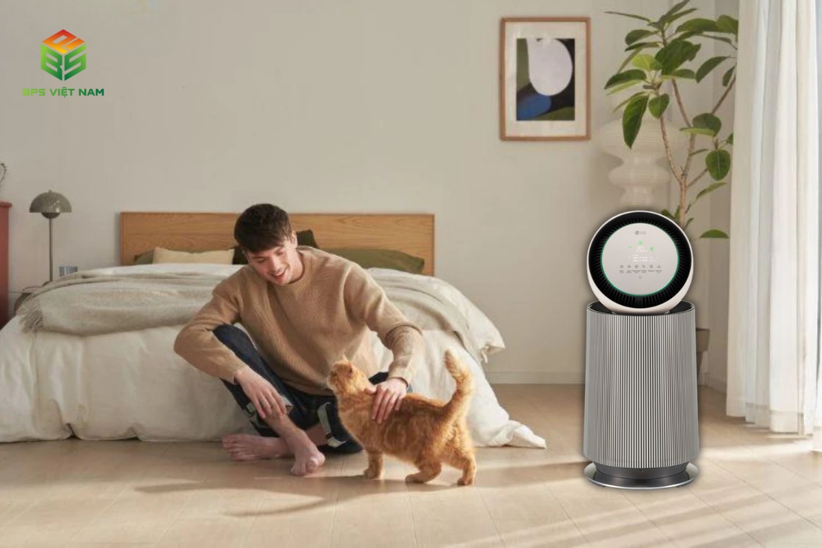 Máy lọc không khí hút lông chó mèo LG Alpha Pet