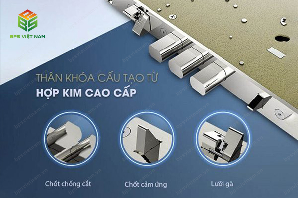 Khóa thông minh Philips Alpha-5 thân khóa tự động đóng cửa