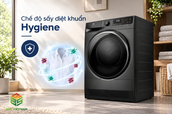 Chế độ sấy Hygiene (chế độ sấy diệt khuẩn) trên Electrolux EDH903R7SC