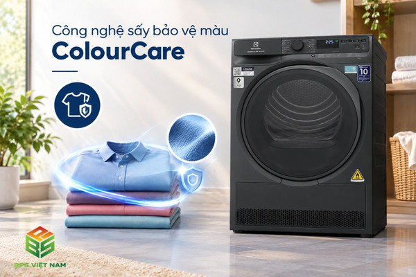 Máy sấy quần áo Electrolux 9kg EDH903R7SC công nghệ ColourCare 