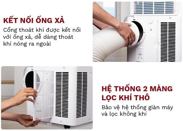 Điều hòa di động Fujihome lắp đặt nhanh chóng