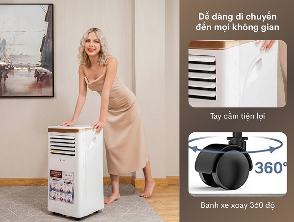Điều hòa di động Fujihome có tính cơ động cao