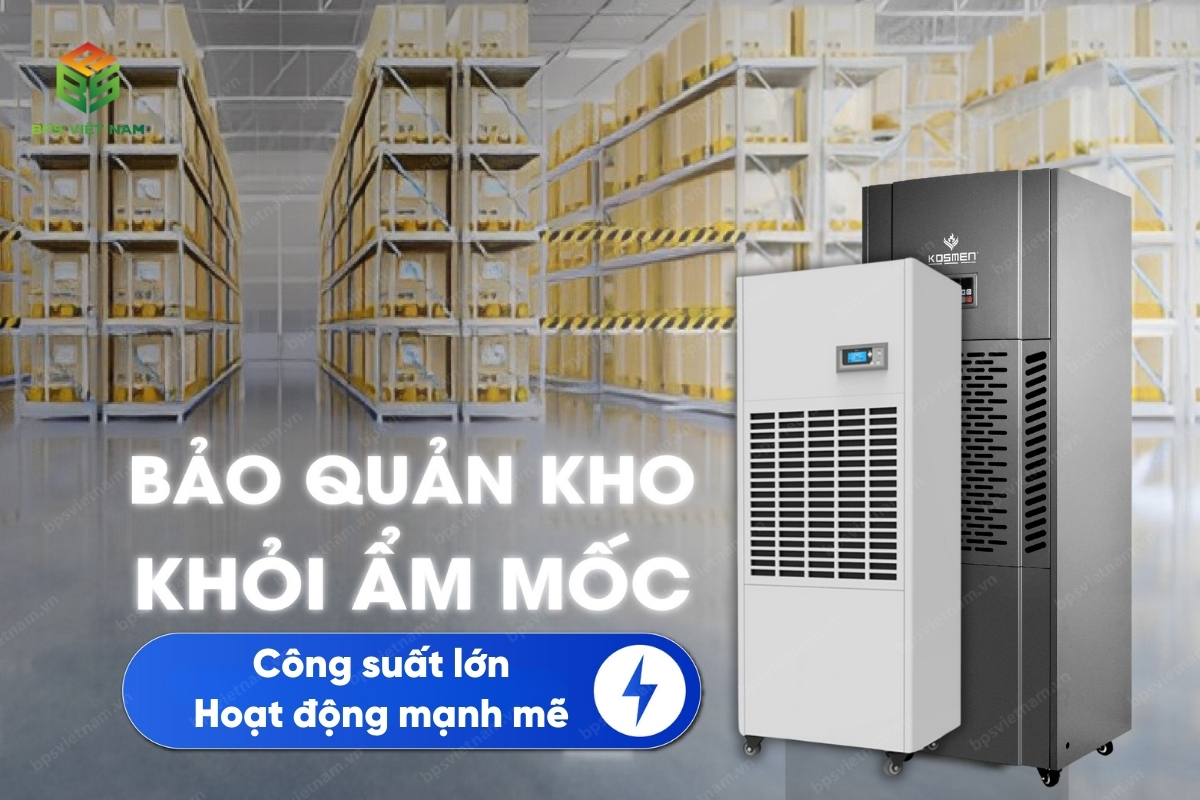 Ưu điểm Máy hút ẩm công nghiệp : Công suất lớn, hoạt động mạnh mẽ