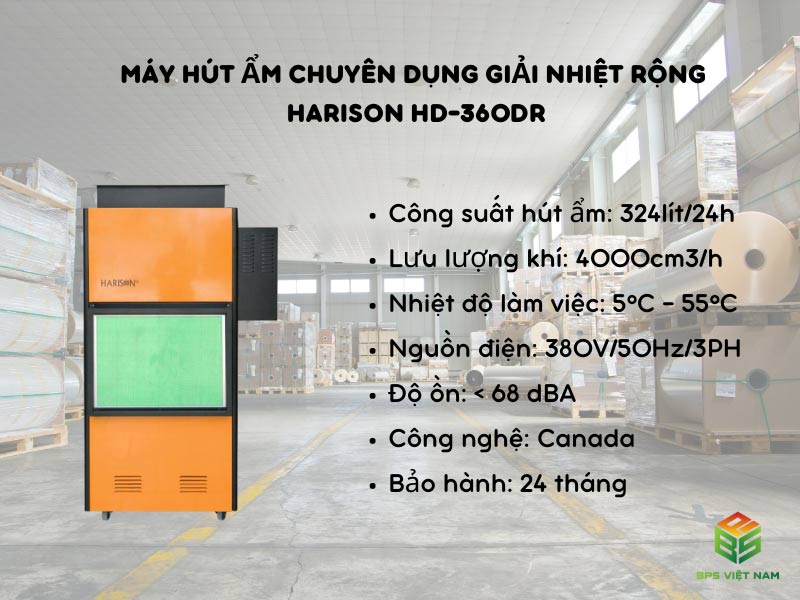 Đặc điểm của Máy hút ẩm chuyên dụng dải nhiệt rộng Harison HD-150DR