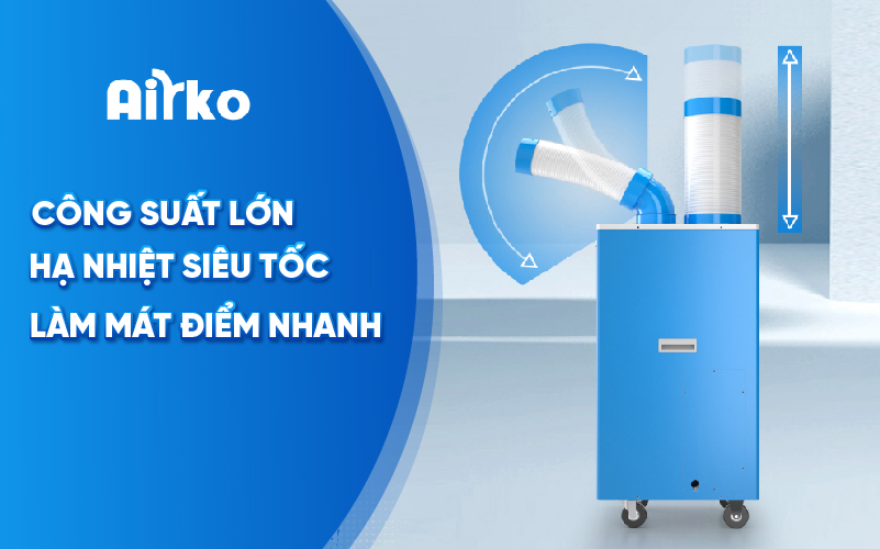 Điều hòa di động công nghiệp Airko DAKC-27B (Mẫu mới 2025)