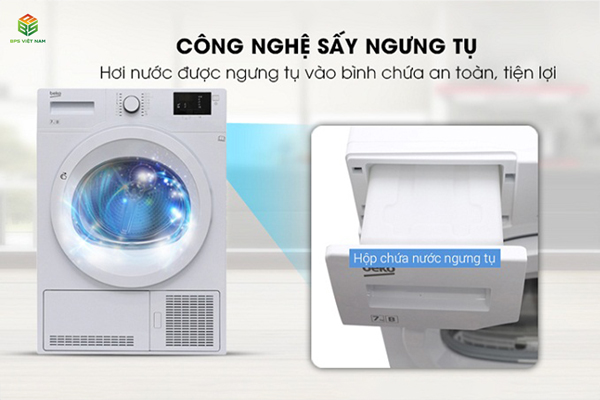 ưu điểm máy sấy quần áo ngưng tụ