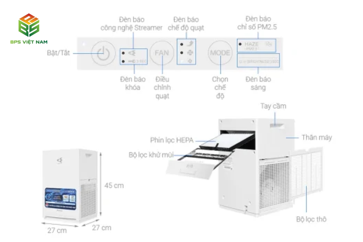 Máy lọc không khí Daikin MC30YVM7