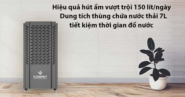 Giới thiệu máy hút ẩm công nghiệp Kosmen KM-150S