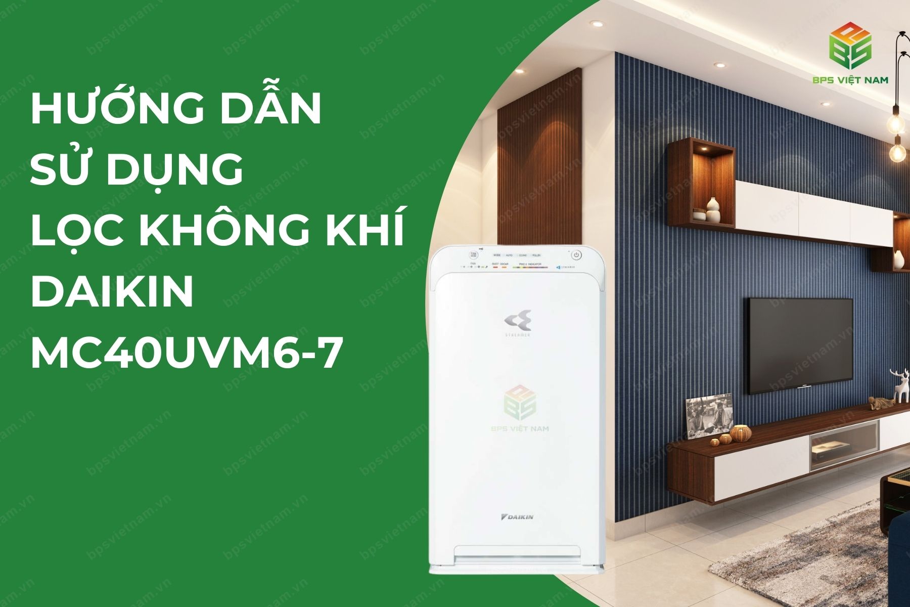  Hướng dẫn sử dụng Máy lọc không khí Daikin MC40UVM6-7