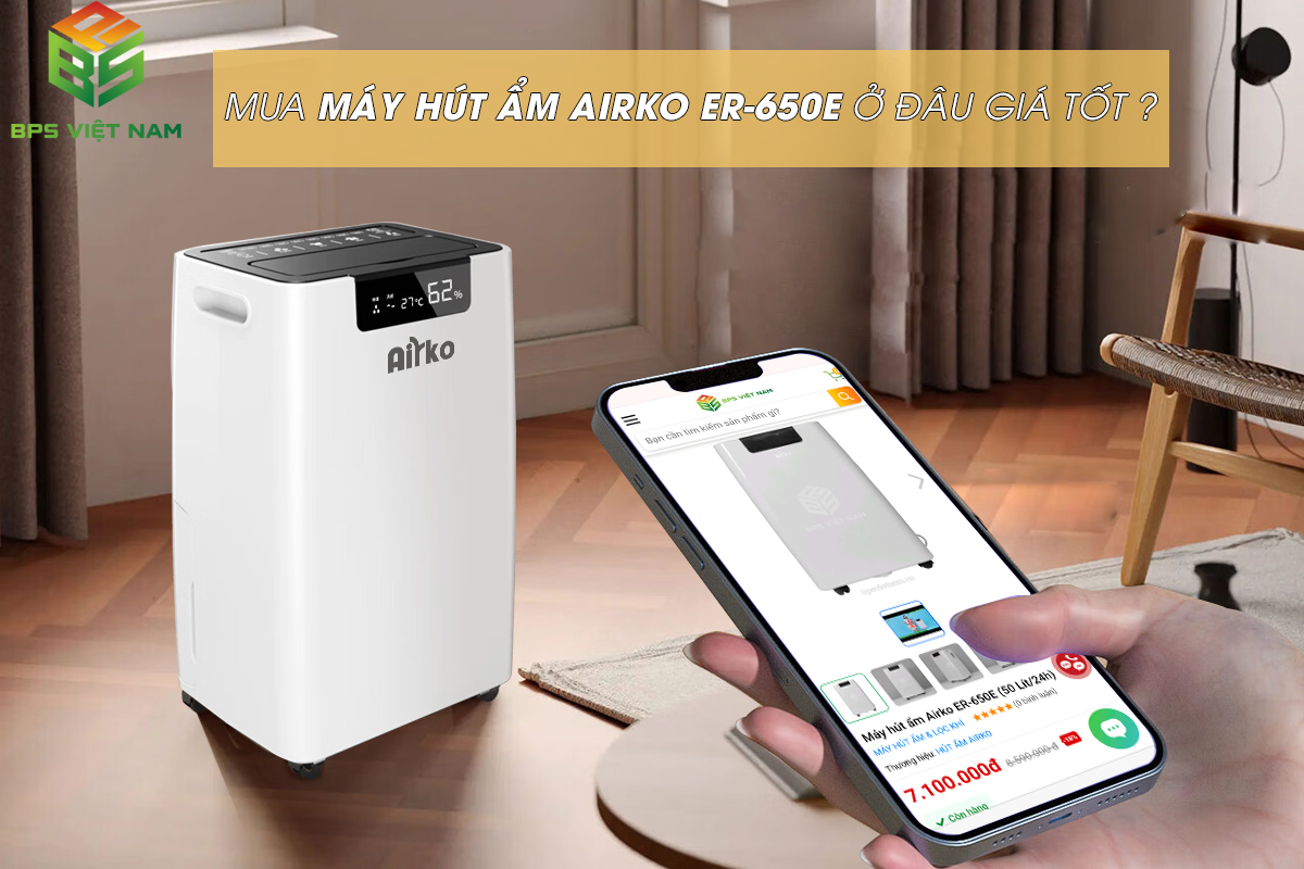 Địa chỉ mua máy hút ẩm Airko ER 650E giá tốt