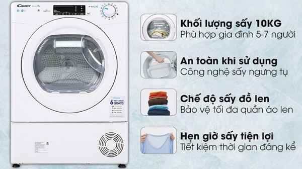 Máy sấy Candy có tốt không? Review chi tiết nhất năm 2025