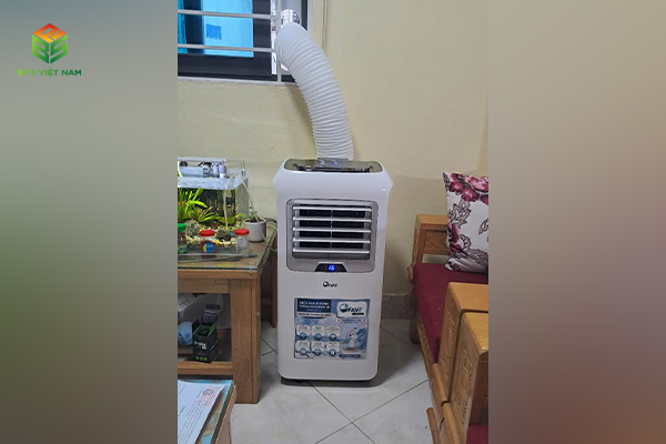 Lắp Đặt Điều Hòa Di Động Fujie MPAC12B Tại Phòng Trọ – Giải Pháp Làm Mát Không Cần Khoan Đục Tường