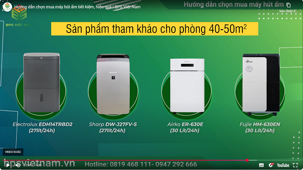 Hướng dẫn chọn mua máy hút ẩm tiết kiệm, hiệu quả | BPS Việt Nam