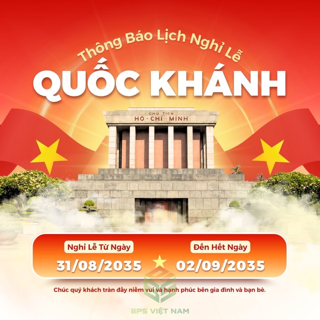 📢THÔNG BÁO LỊCH NGHỈ LỄ QUỐC KHÁNH 2/9 🇻🇳
