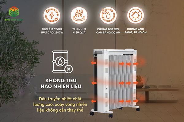Máy sưởi dầu Fujie có tốt không? Ưu - Nhược điểm