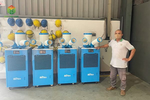 Dự Án Lắp Đặt 04 Máy Lạnh Di Động Airko Dakc-45 Cho Nhà Xưởng Tại Hải Phòng